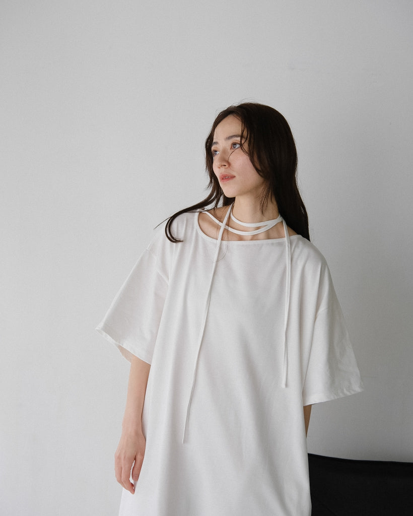 Asymmetry Cut Dress (2colors)