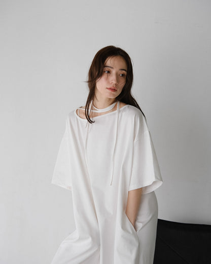 Asymmetry Cut Dress (2colors)