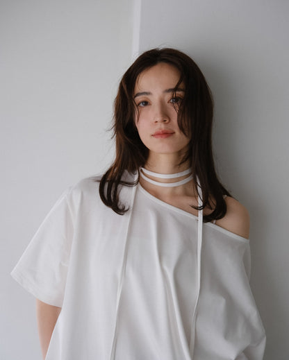 Asymmetry Cut Dress (2colors)