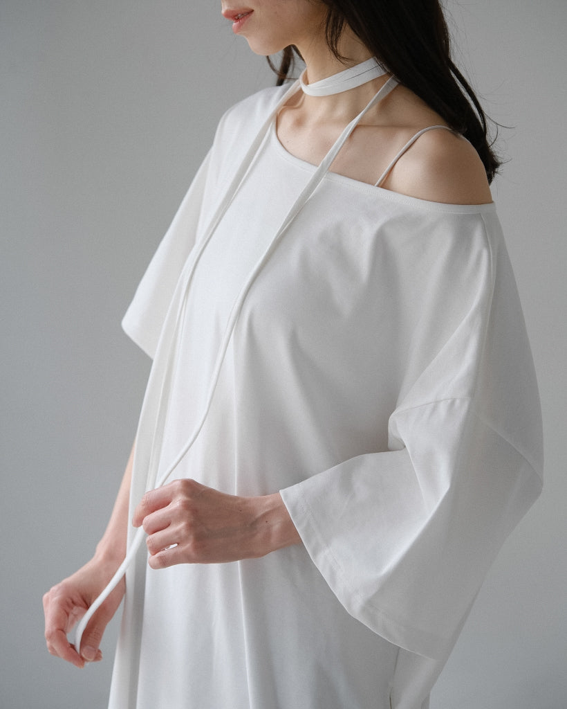 Asymmetry Cut Dress (2colors)