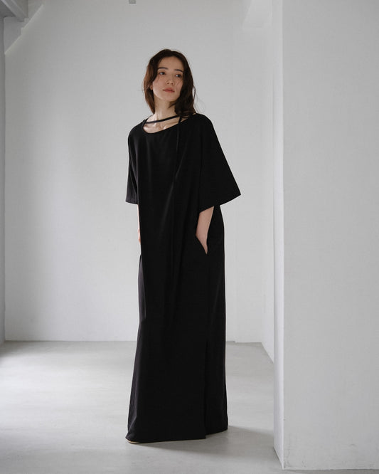 Asymmetry Cut Dress (2colors)