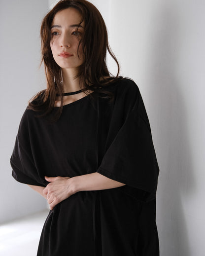 Asymmetry Cut Dress (2colors)