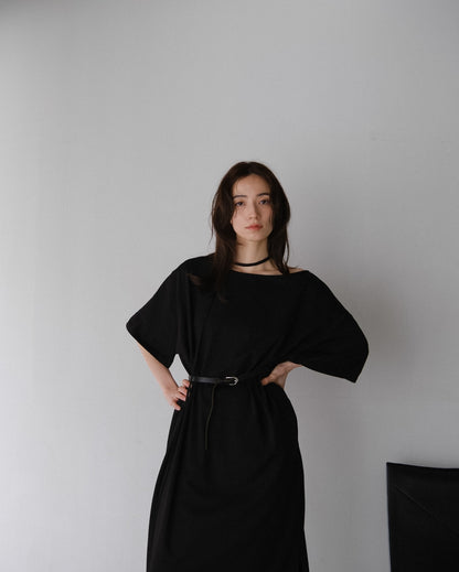 Asymmetry Cut Dress (2colors)