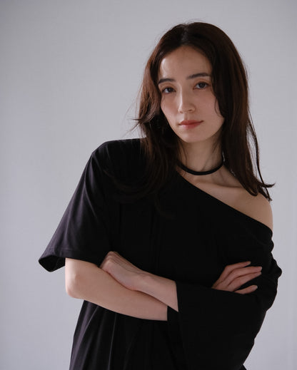 Asymmetry Cut Dress (2colors)