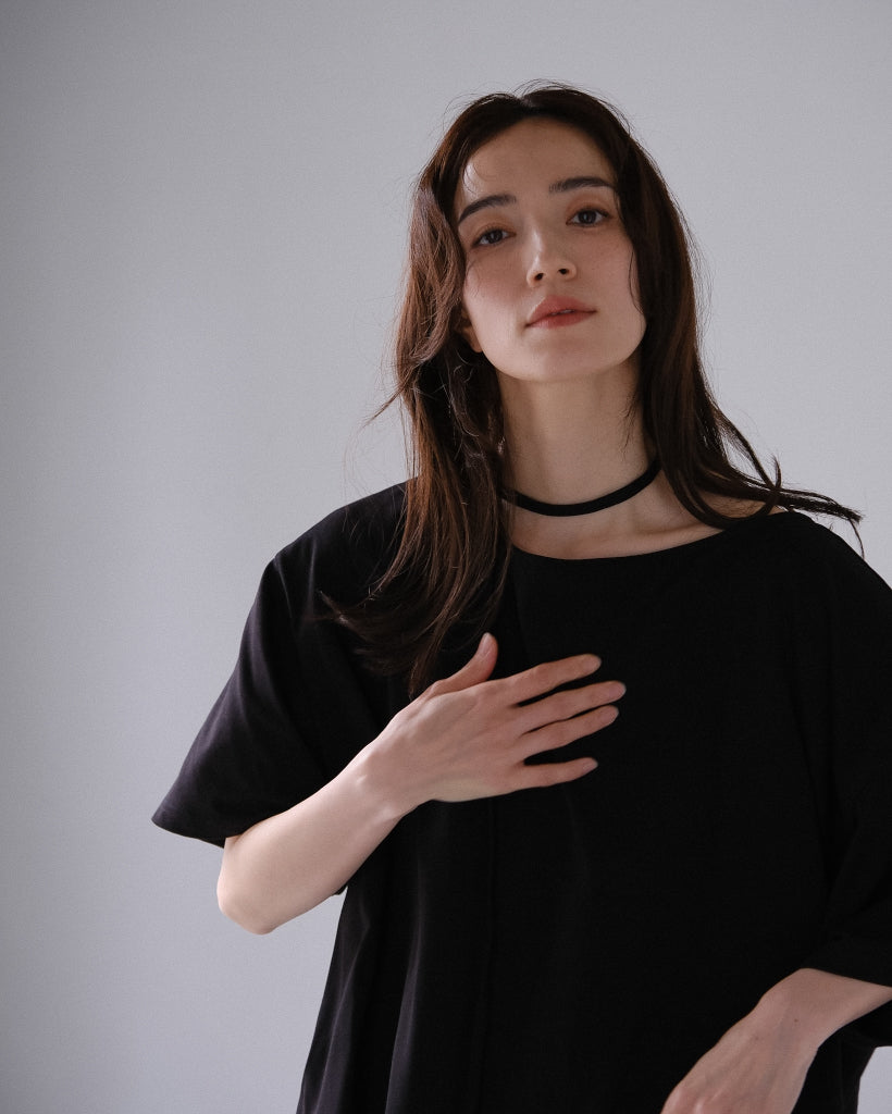 Asymmetry Cut Dress (2colors)