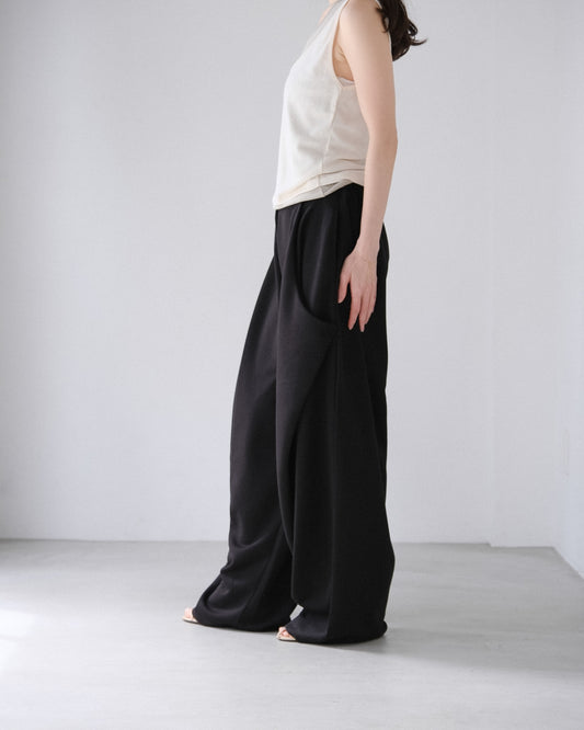 wide sweat pants (2colors)