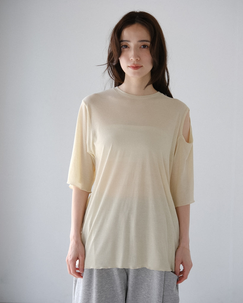 Sheer hole t (3color) – IFMEH