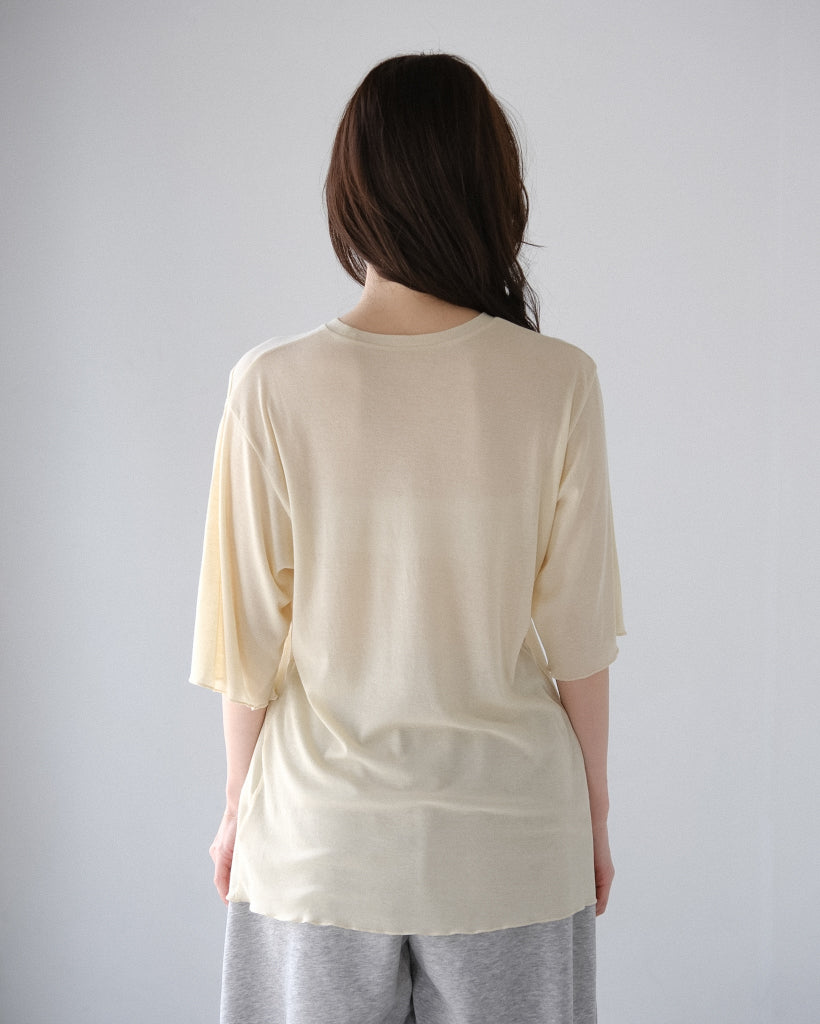 Sheer hole t (3color)