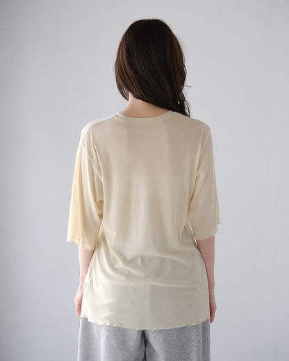 Sheer hole t (3color)