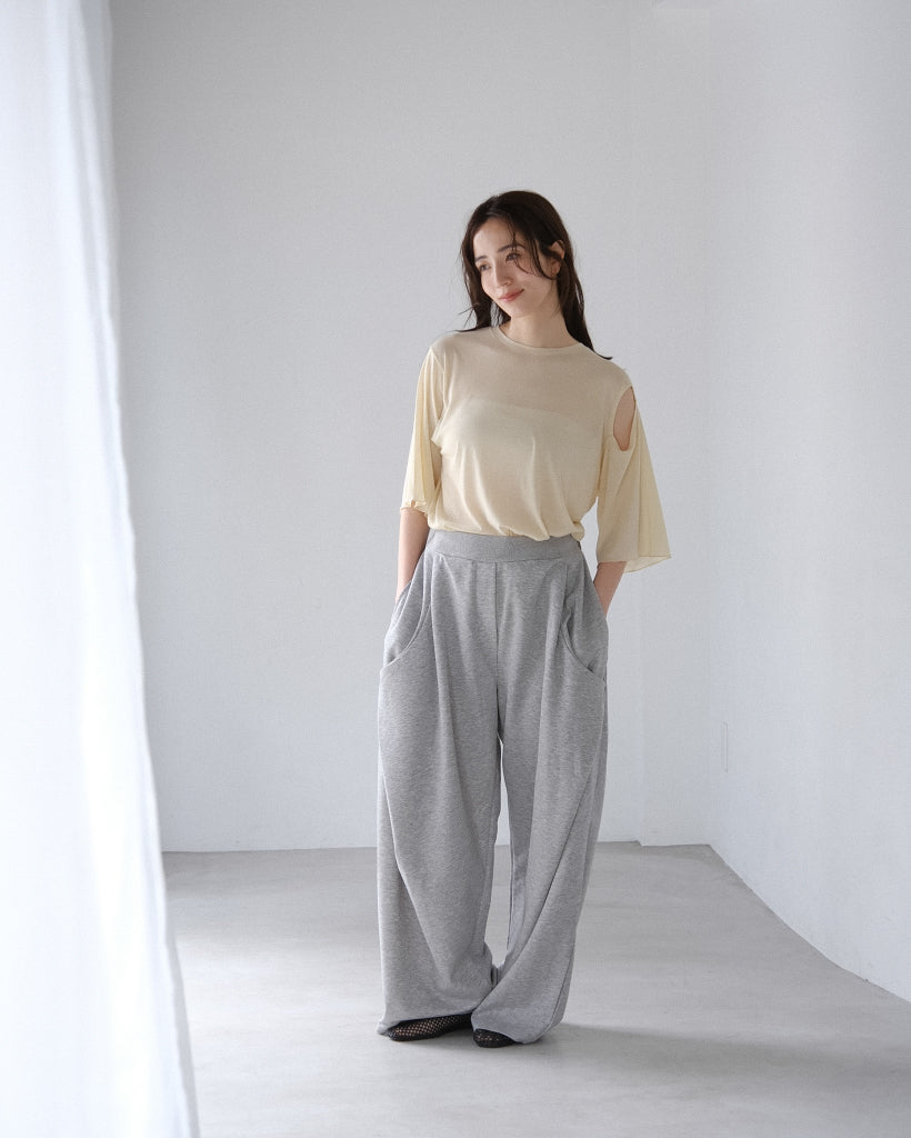 Sheer hole t (3color)