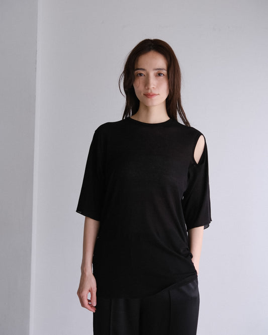 Sheer hole t (3color)