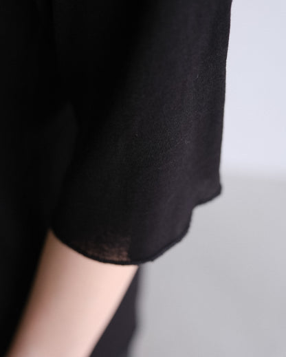 Sheer hole t (3color)