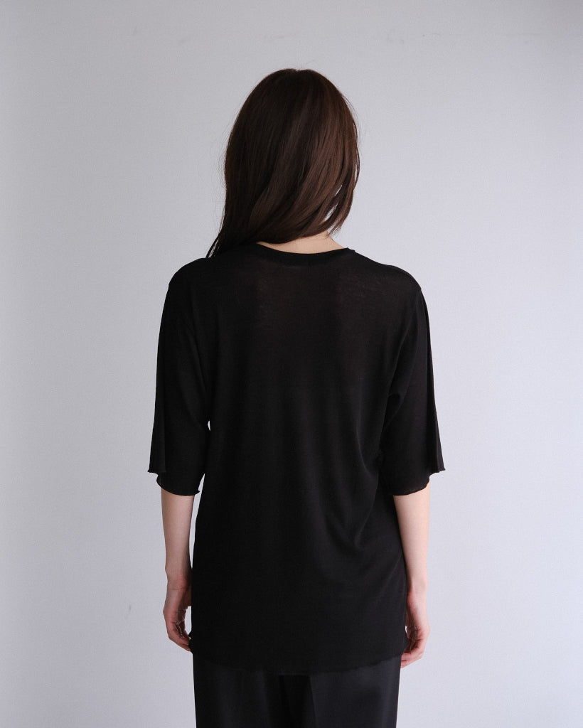 Sheer hole t (3color)