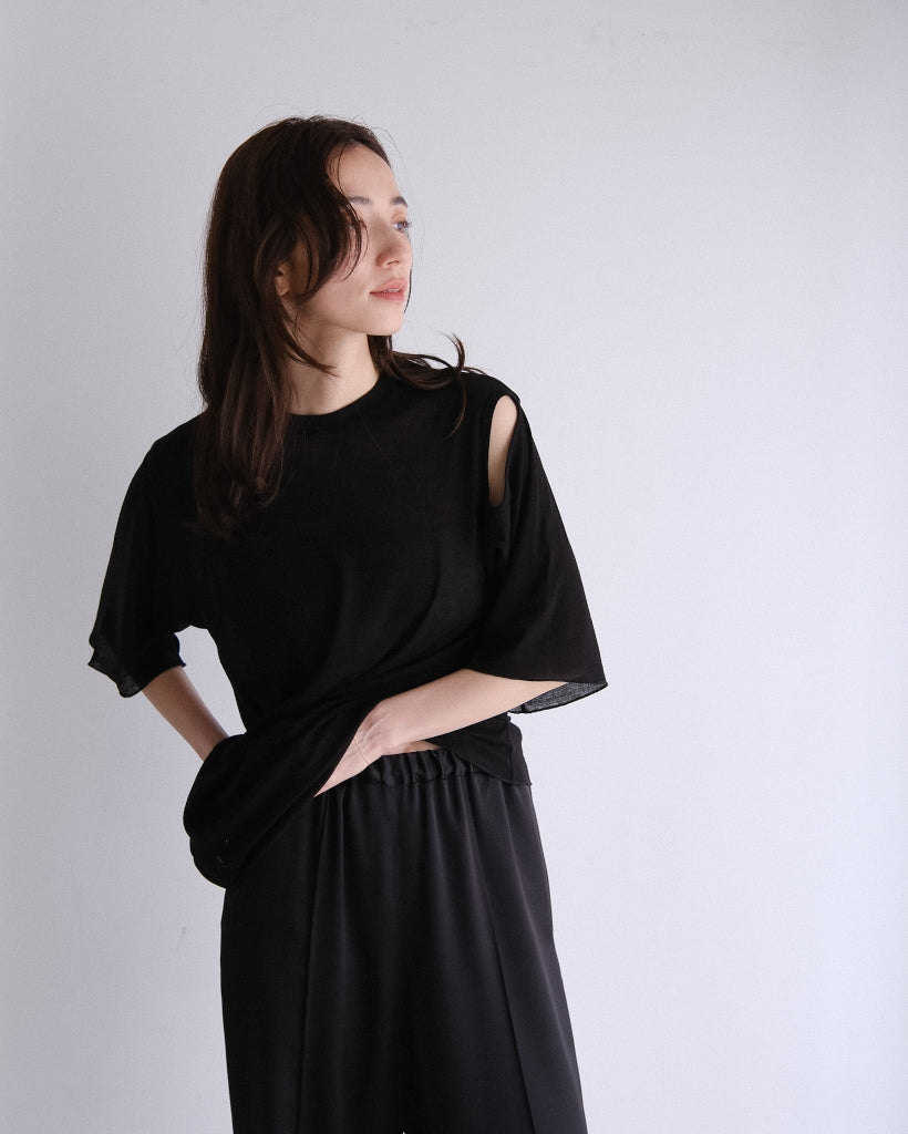 Sheer hole t (3color)