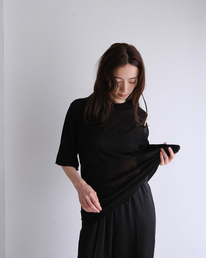 Sheer hole t (3color)
