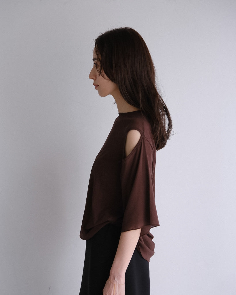 Sheer hole t (3color)