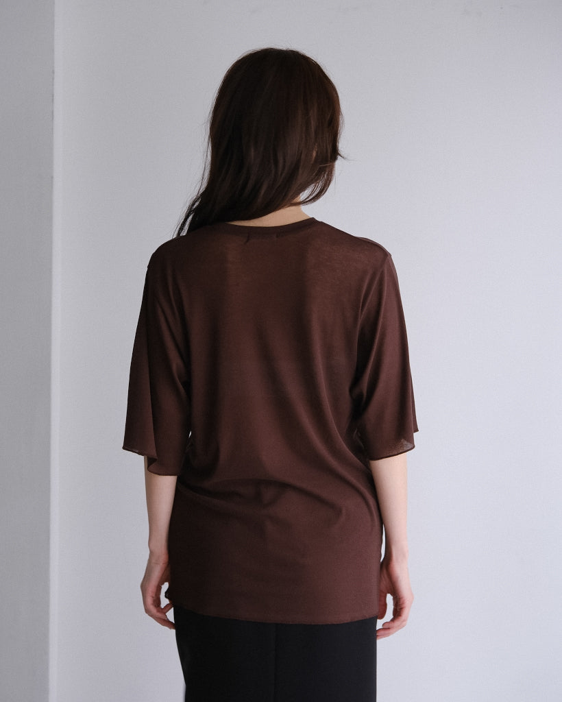 Sheer hole t (3color)