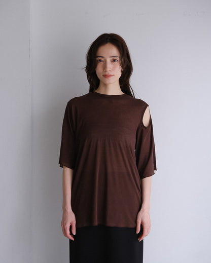Sheer hole t (3color)