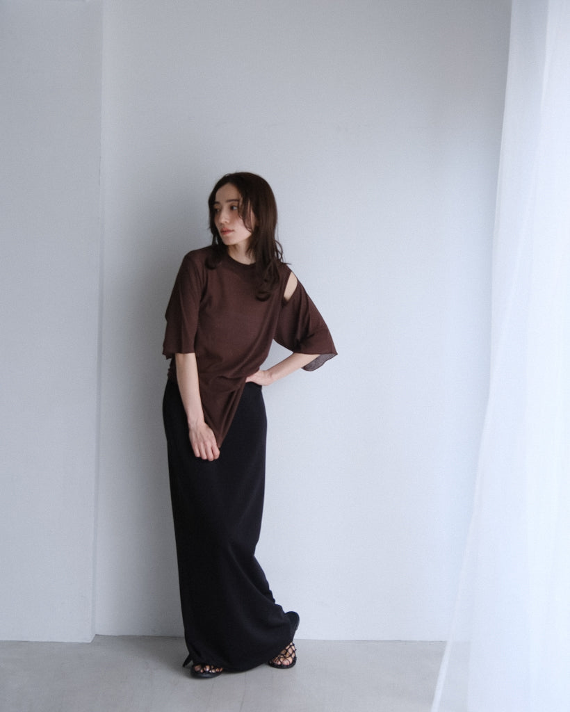 Sheer hole t (3color)
