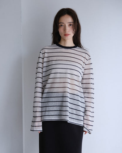 Sheer border tops (2colors)