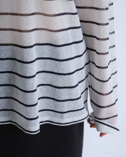 Sheer border tops (2colors)