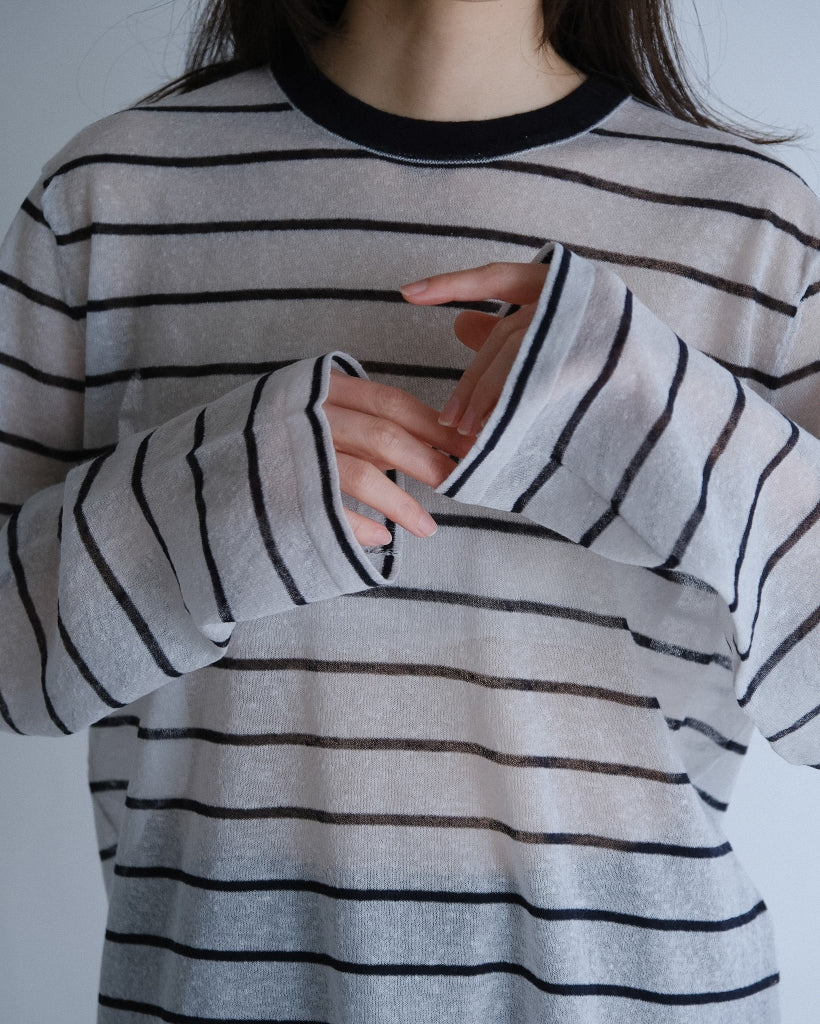 Sheer border tops (2colors)