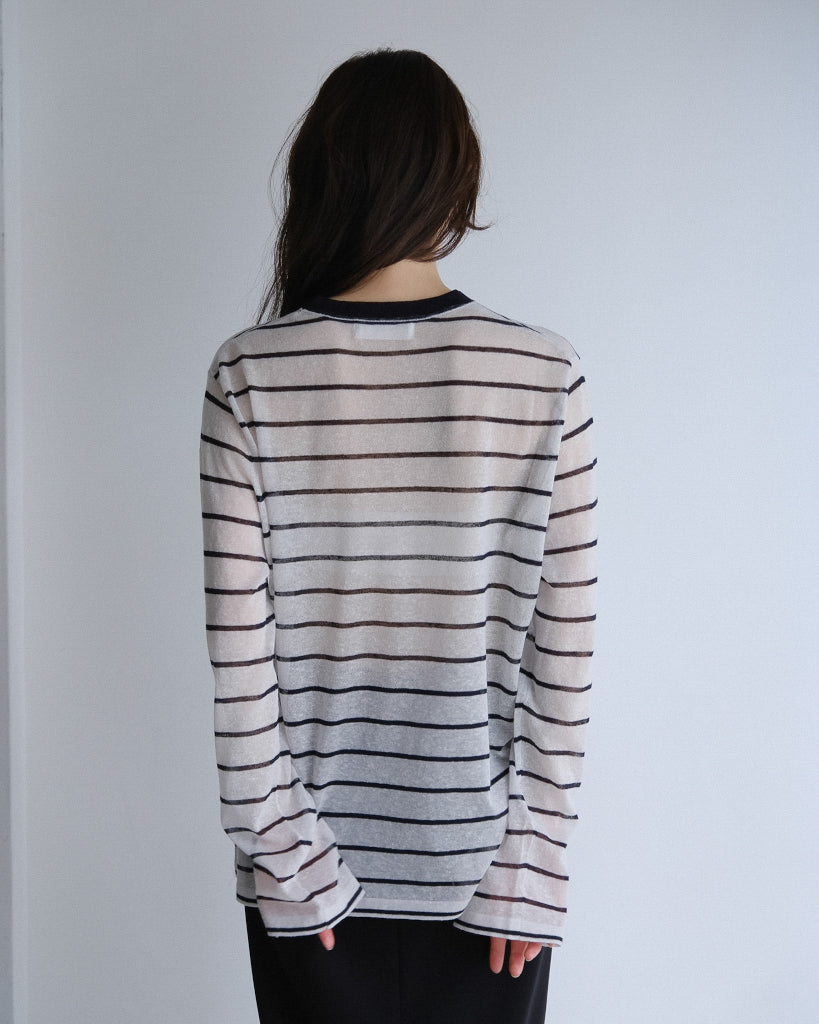 Sheer border tops (2colors)