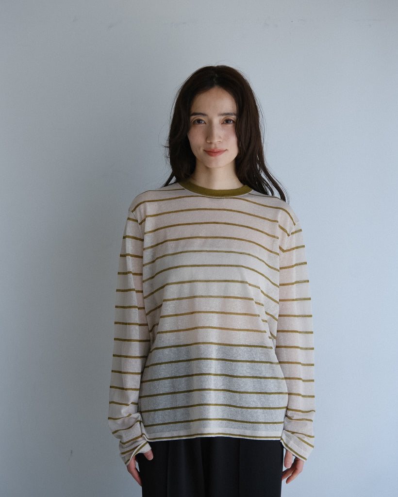 Sheer border tops (2colors)