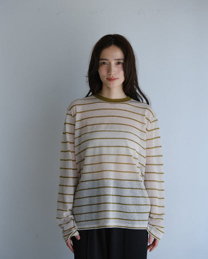 Sheer border tops (2colors)