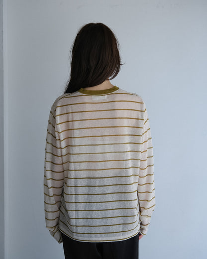 Sheer border tops (2colors)