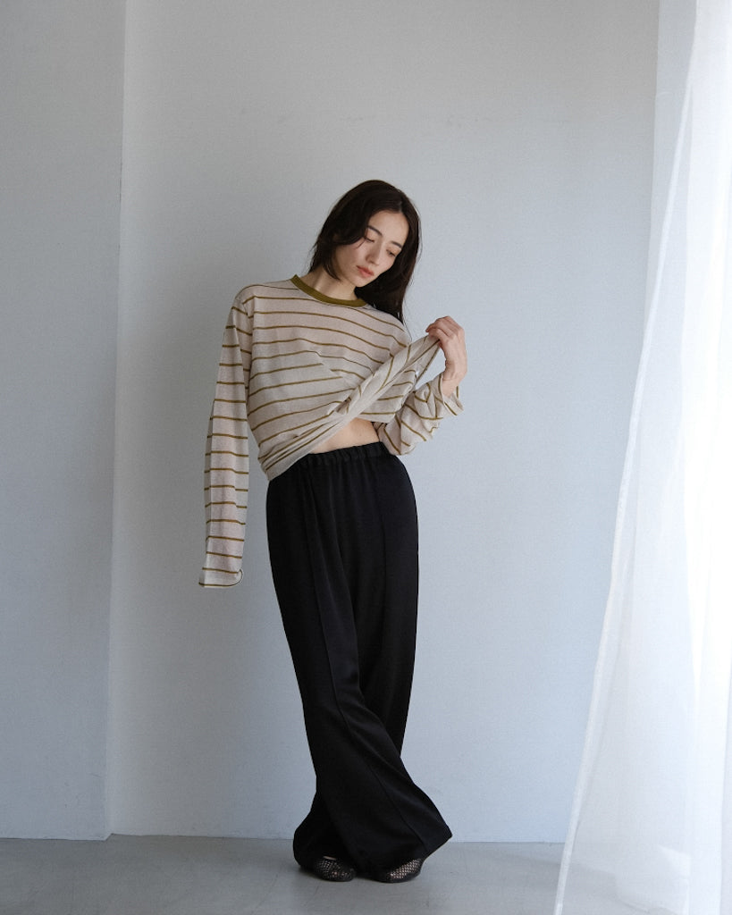 Sheer border tops (2colors)