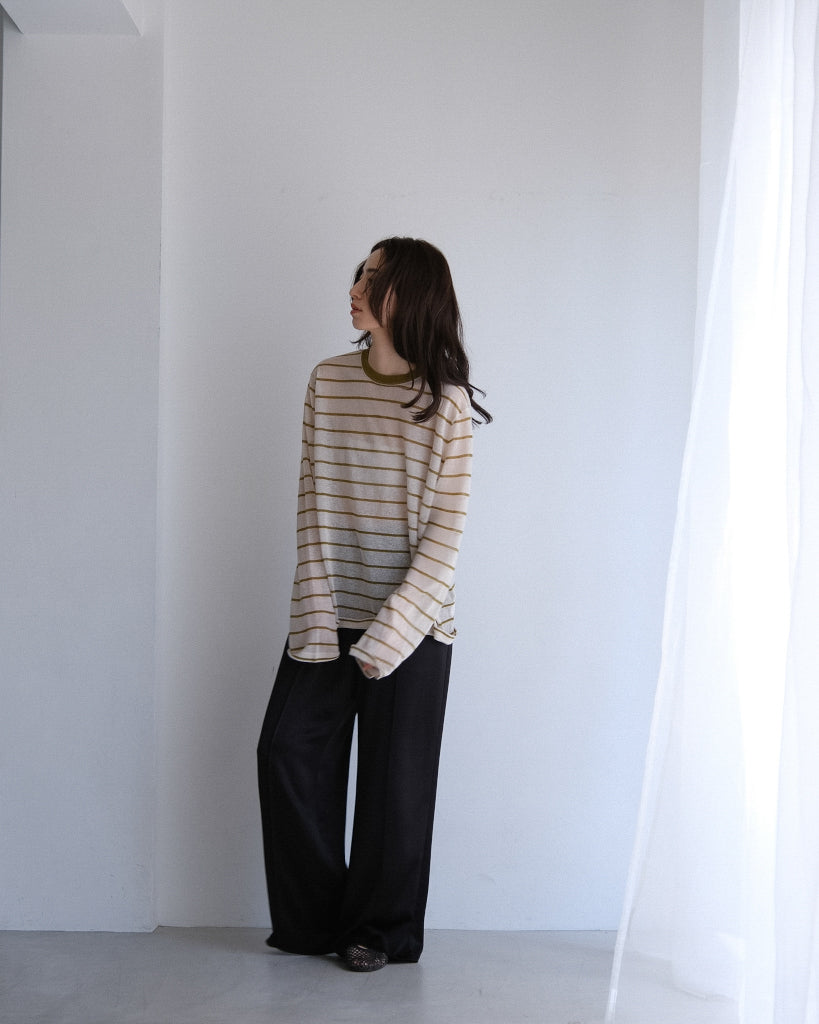 Sheer border tops (2colors)