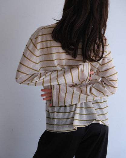 Sheer border tops (2colors)