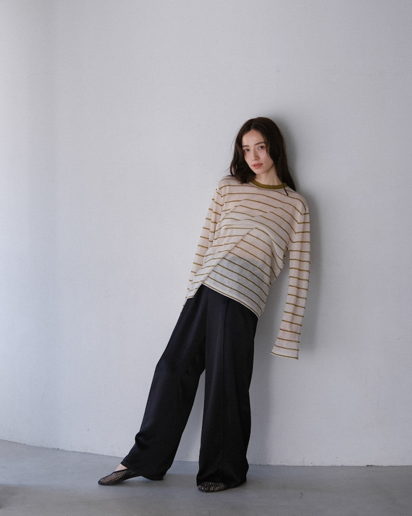 Sheer border tops (2colors)