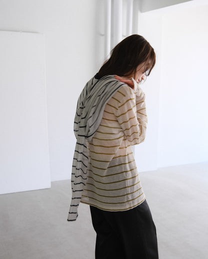 Sheer border tops (2colors)