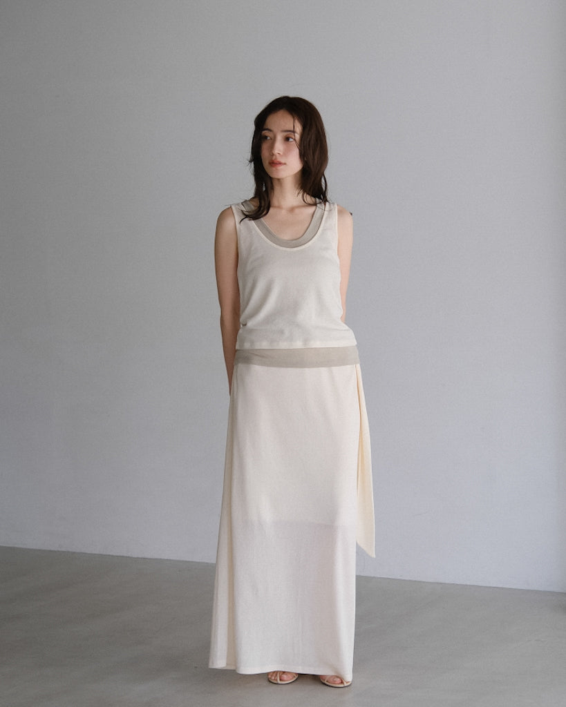 Layer wrap skirt (2colors)