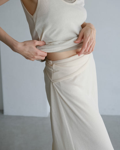 Layer wrap skirt (2colors)