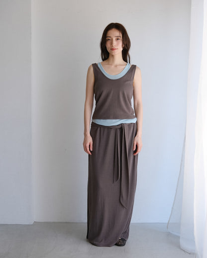 Layer wrap skirt (2colors)