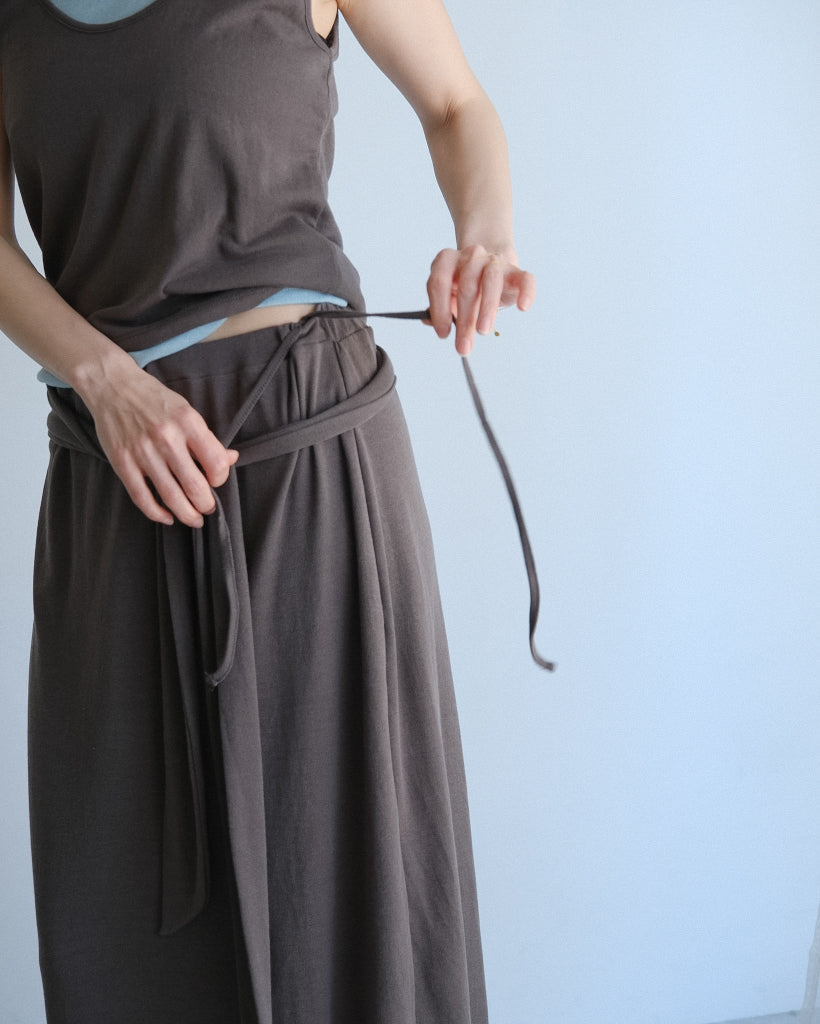 Layer wrap skirt (2colors)