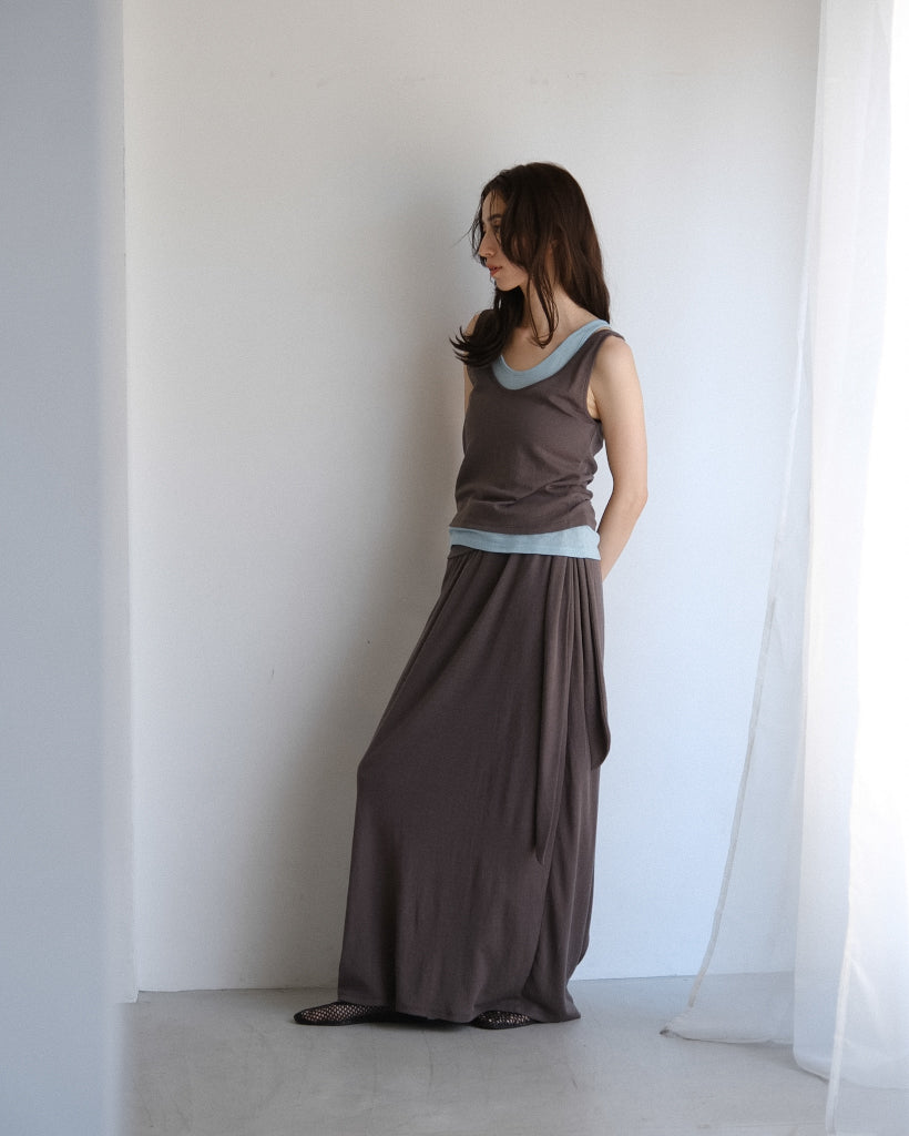 Layer wrap skirt (2colors)