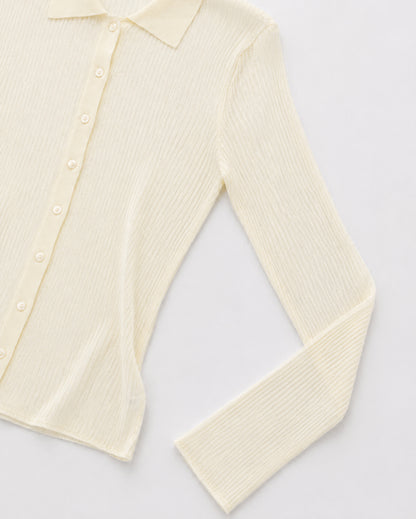 Sheer knit cardigan(3colors)