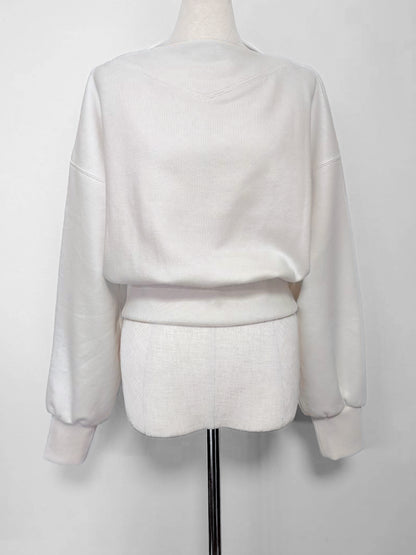 Edge neck sweater (2color)