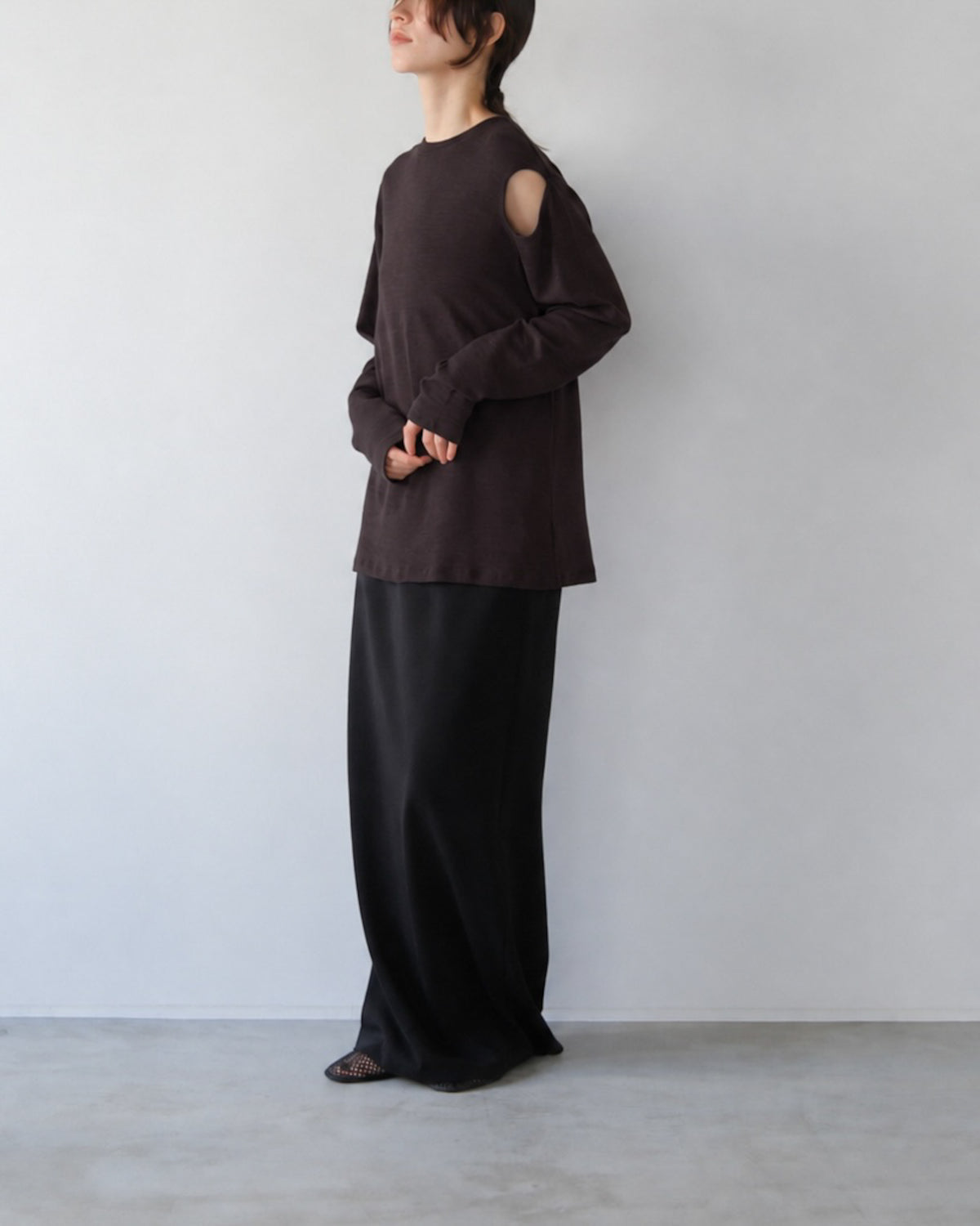 Hole wool t (2colors)