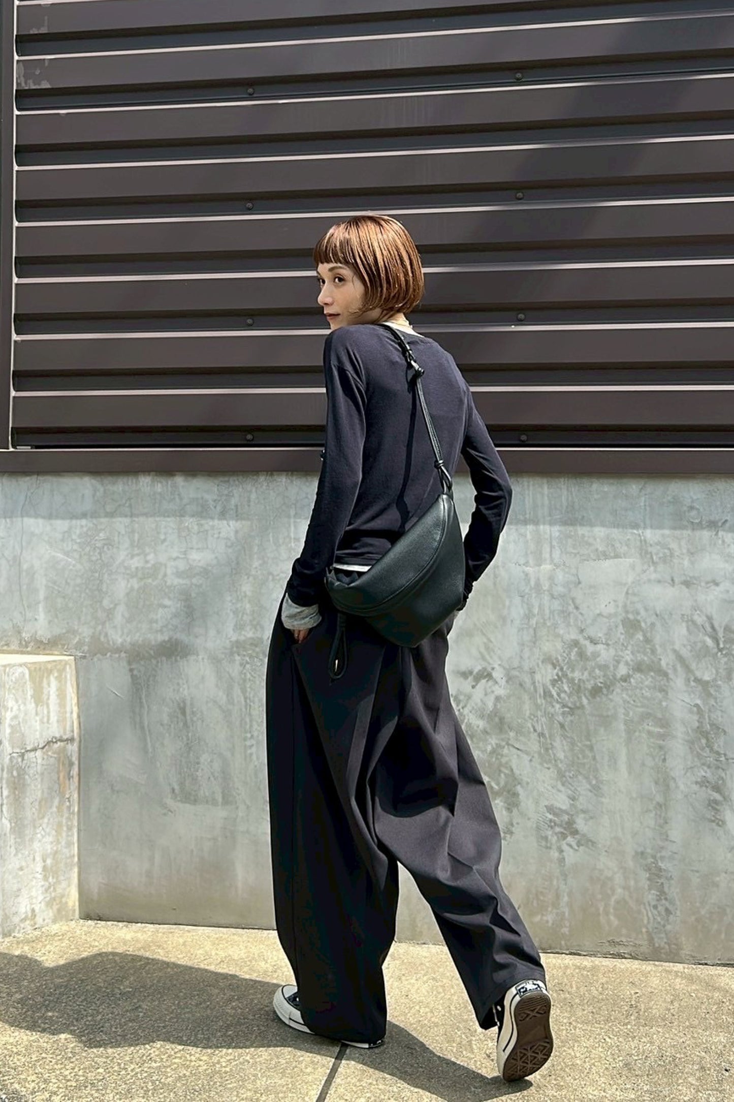Bicolor curve pants (2color)