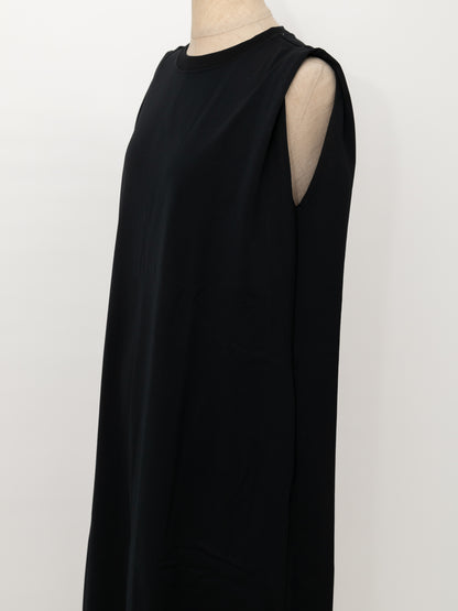 Tuck dress -black-