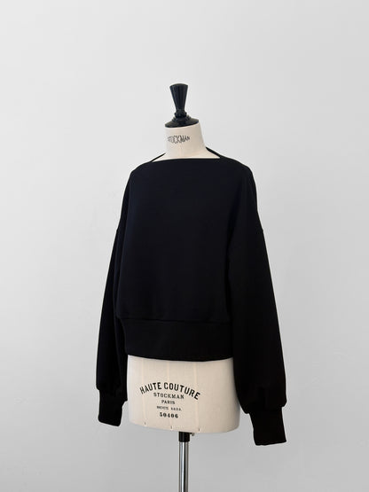 Edge neck sweater (2color)