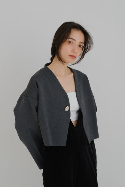 Rónde knit jacket (gray)