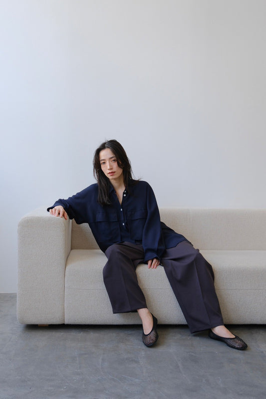 Bicolor curve pants (2color)