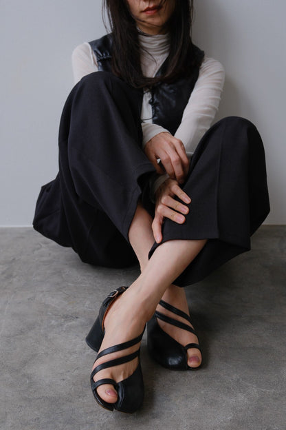 Bicolor curve pants (2color)