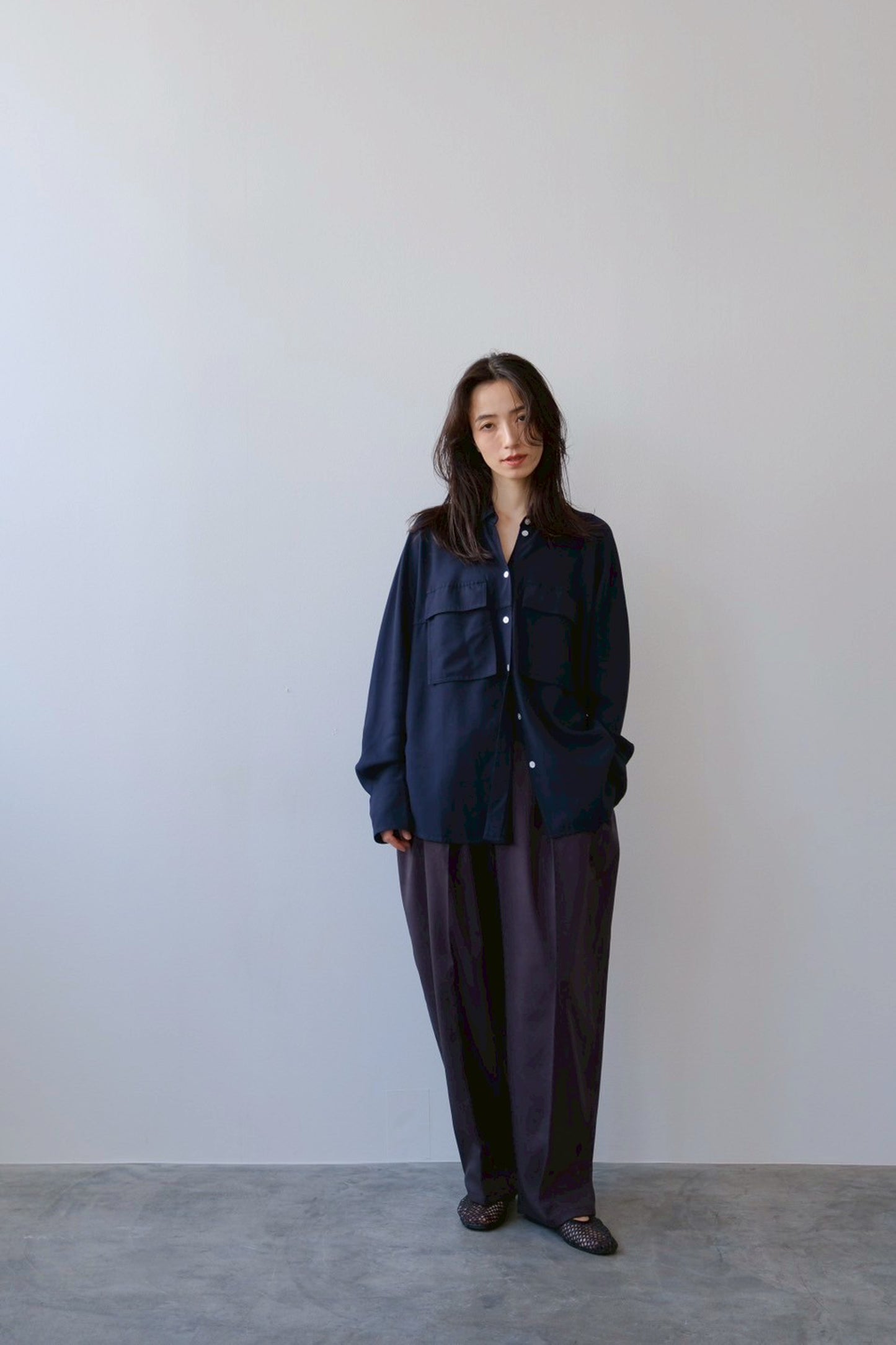 Bicolor curve pants (2color)